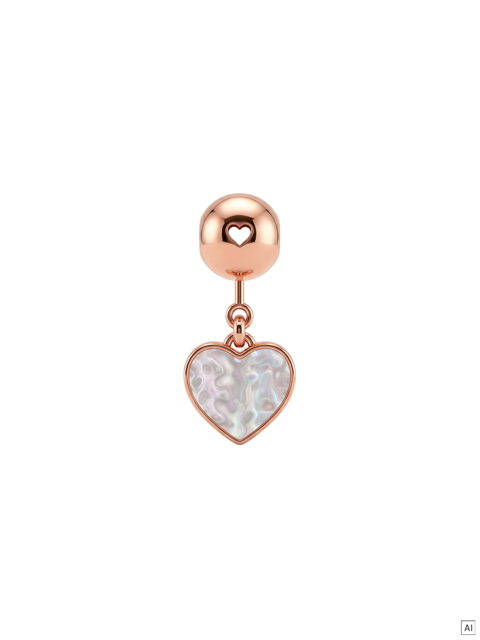 LEI Ocean Heart Charm