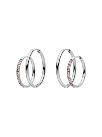 Set de pendientes Glitter Rose