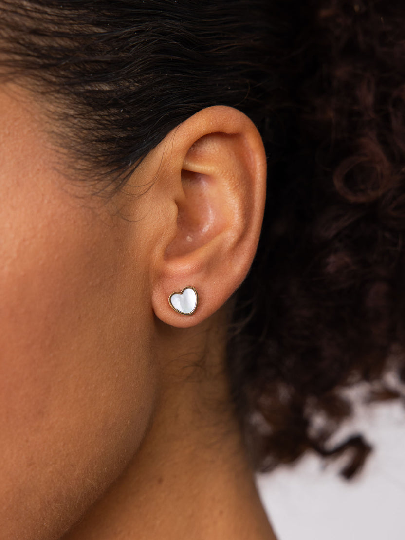 Shimmering Heart Earrings