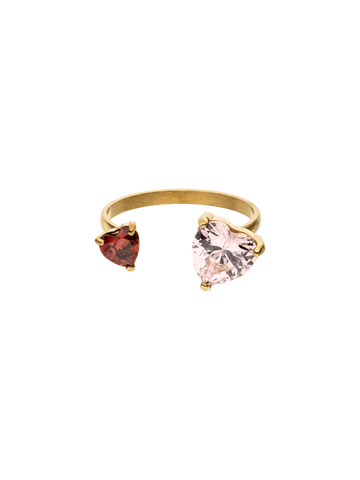 Double Heart Ring
