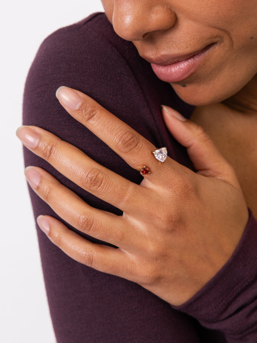 Double Heart Ring