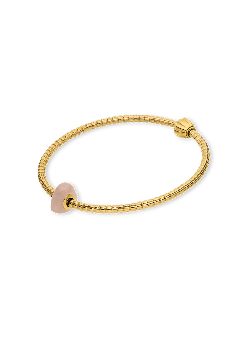 LEI Rosequarz Heart Charm