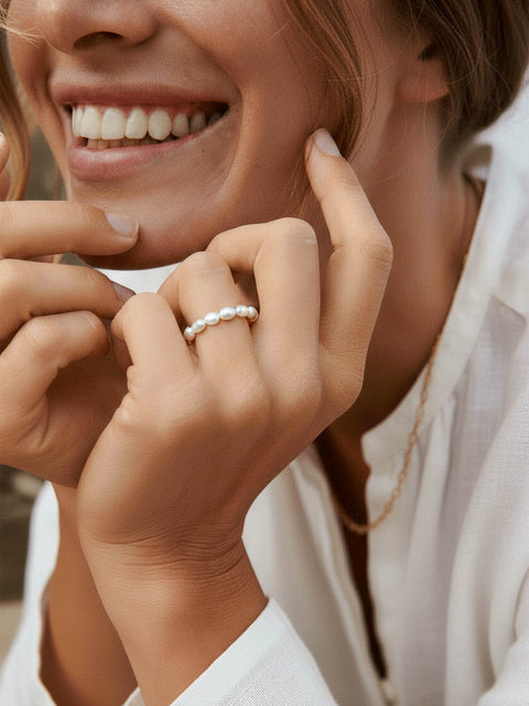 Pearly Anxiety Perlenring