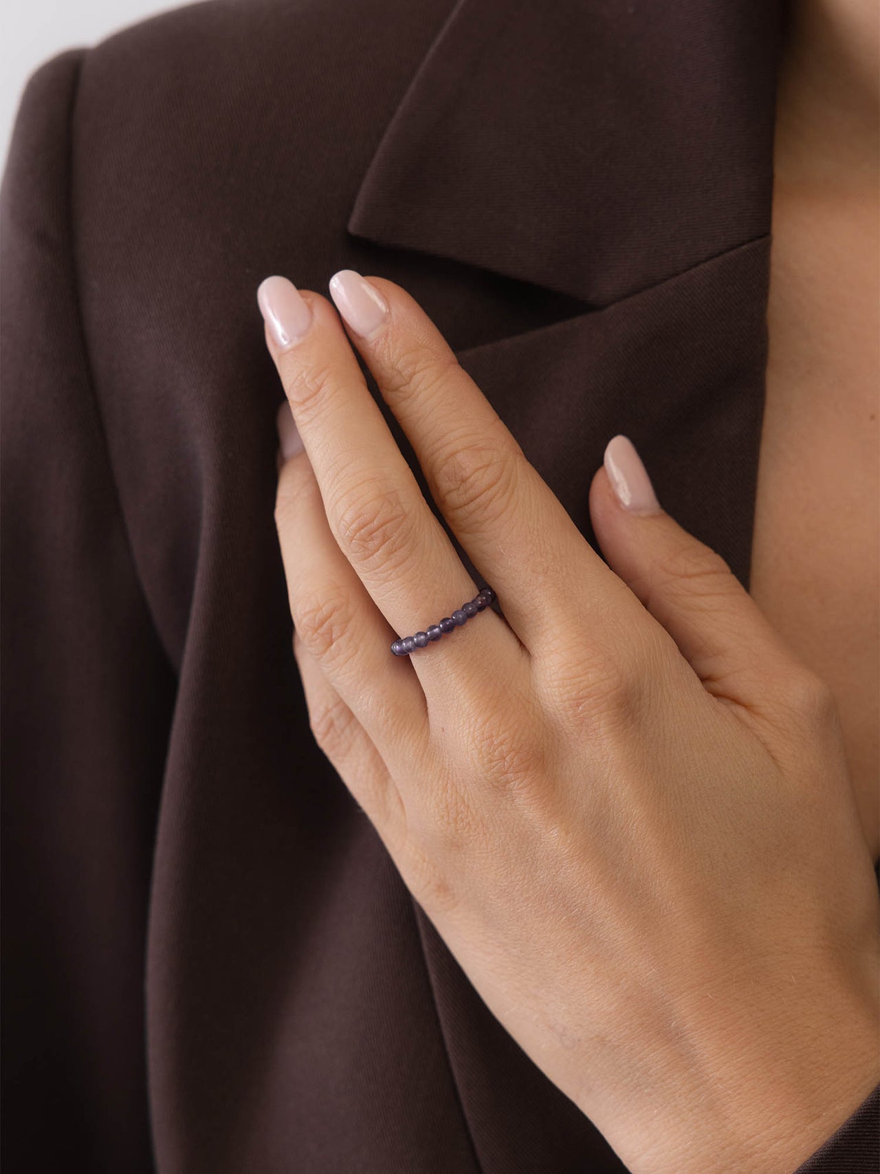 Amethyst Anxiety Ring