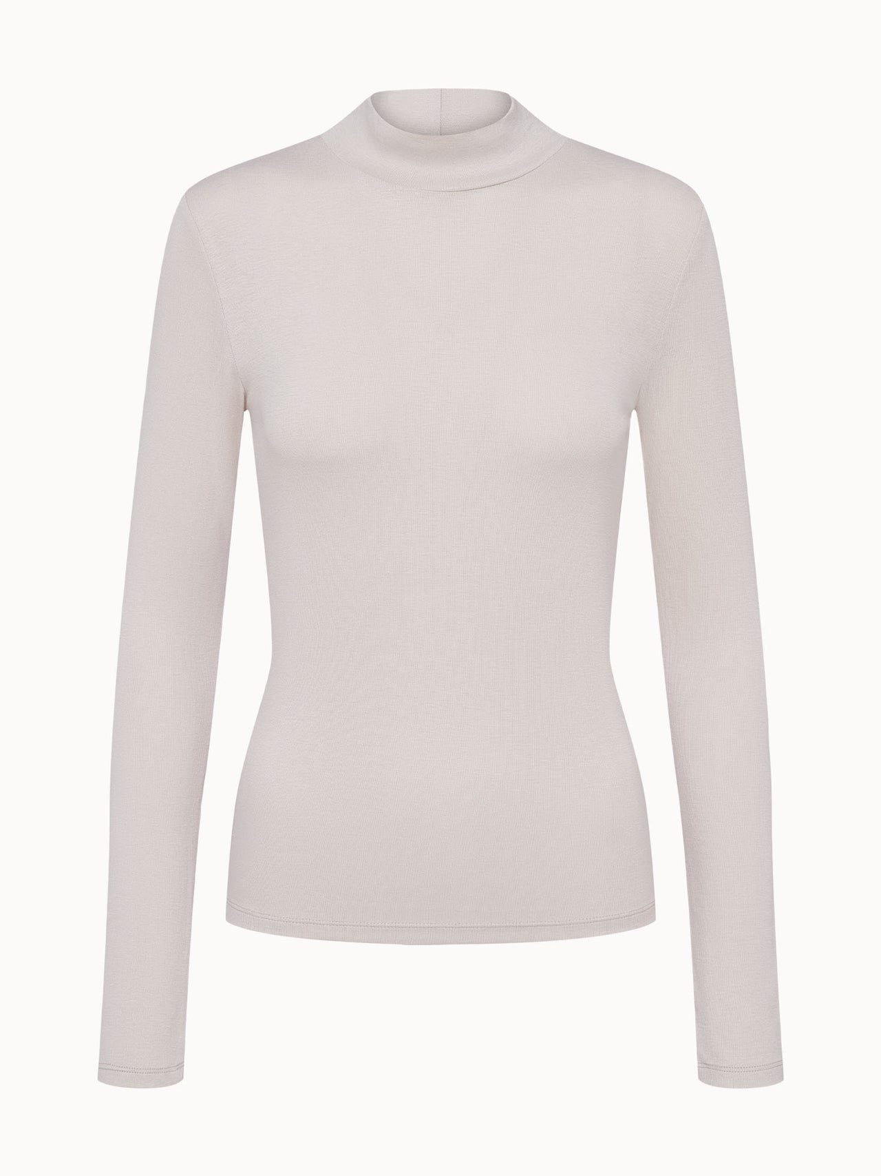 Elegantes, langärmliges Oberteil in sanftem Beige von PURELEI, schlicht und feminin.