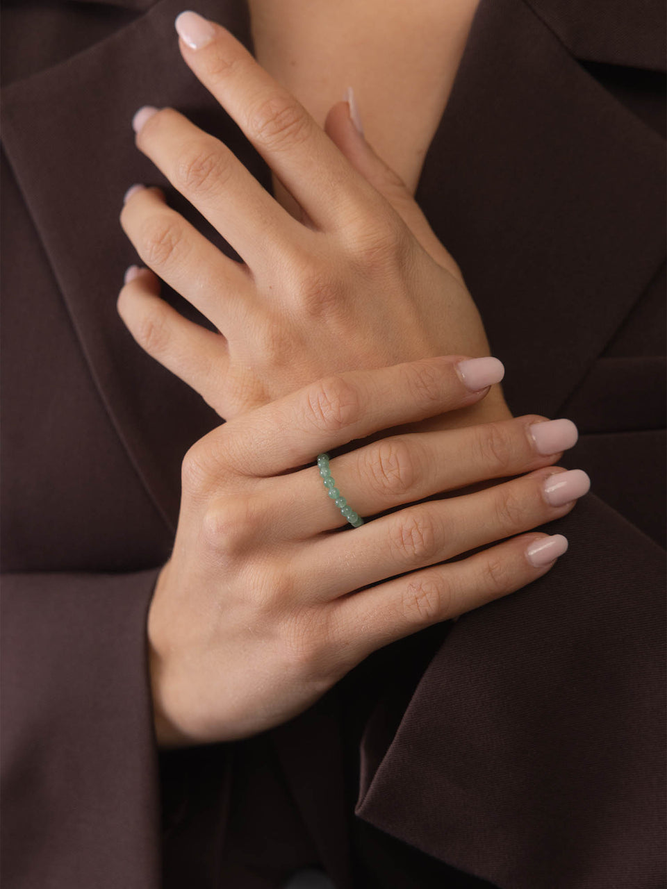 Aventurine Light Anxiety Ring