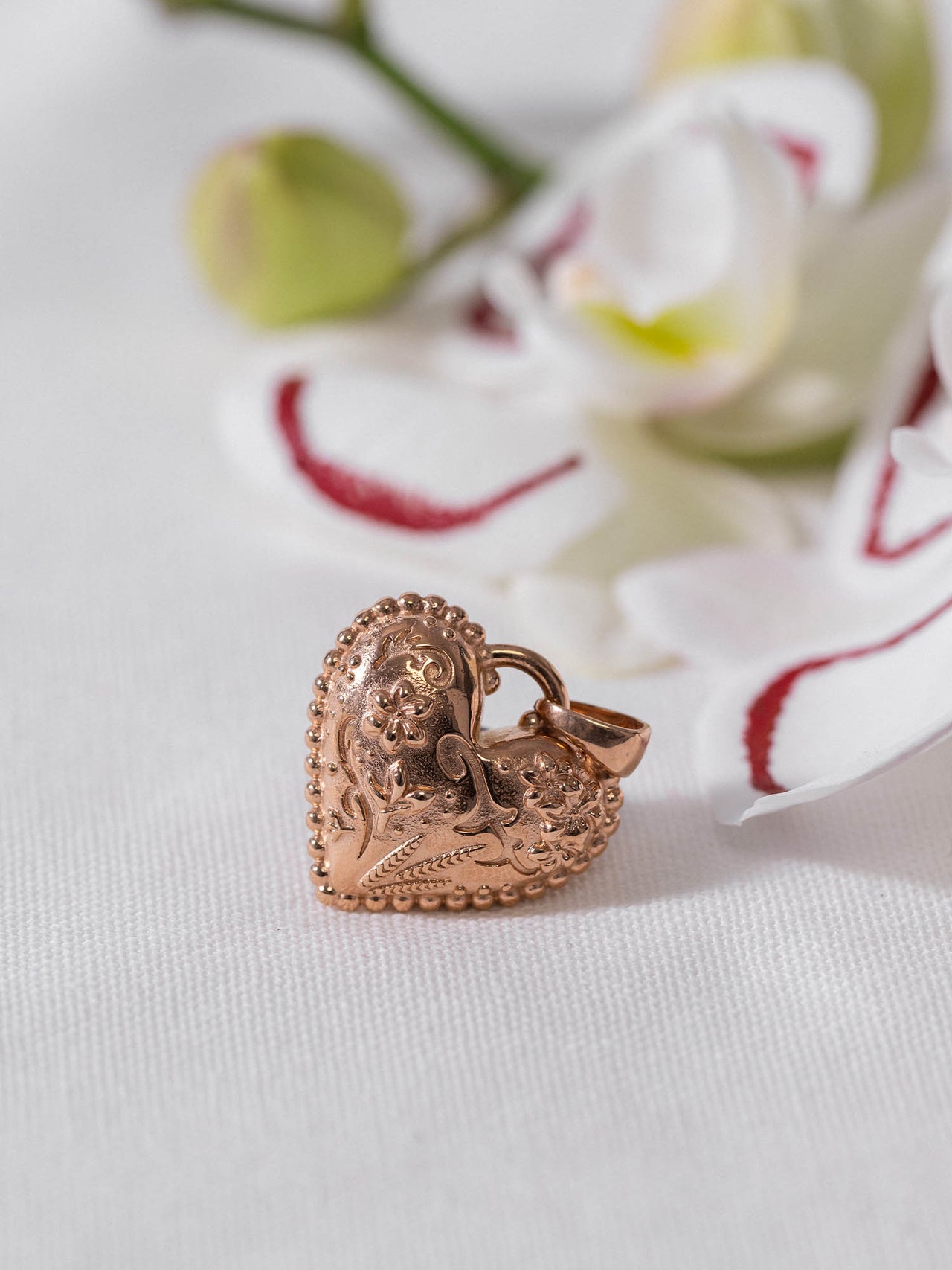 Vintage Love Heart Charm