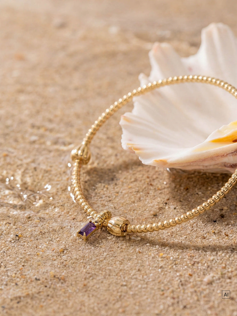 LEI Geburtsstein Charm Februar Amethyst