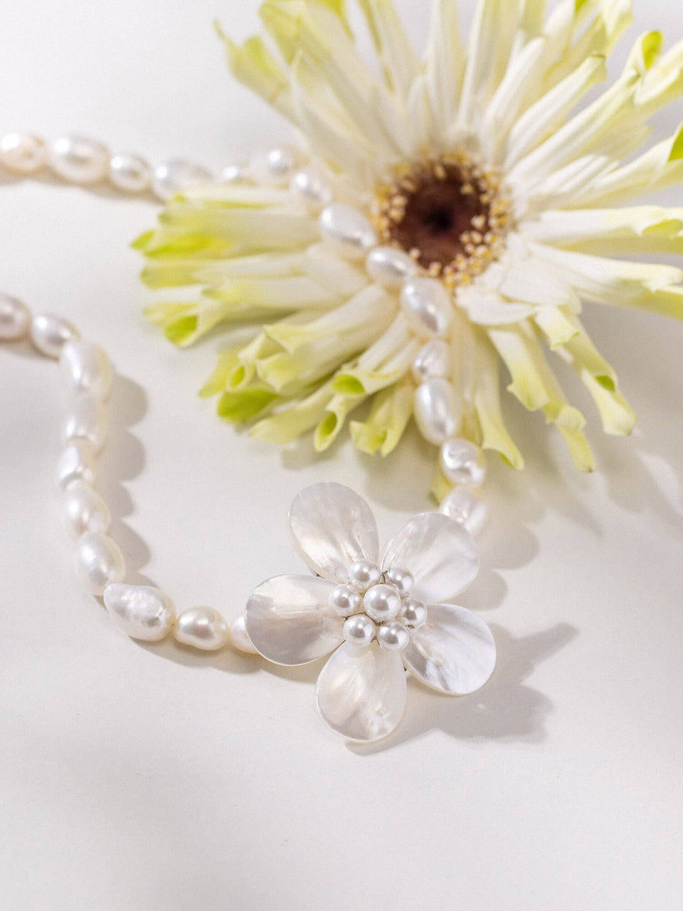 Pearly Flower Charm