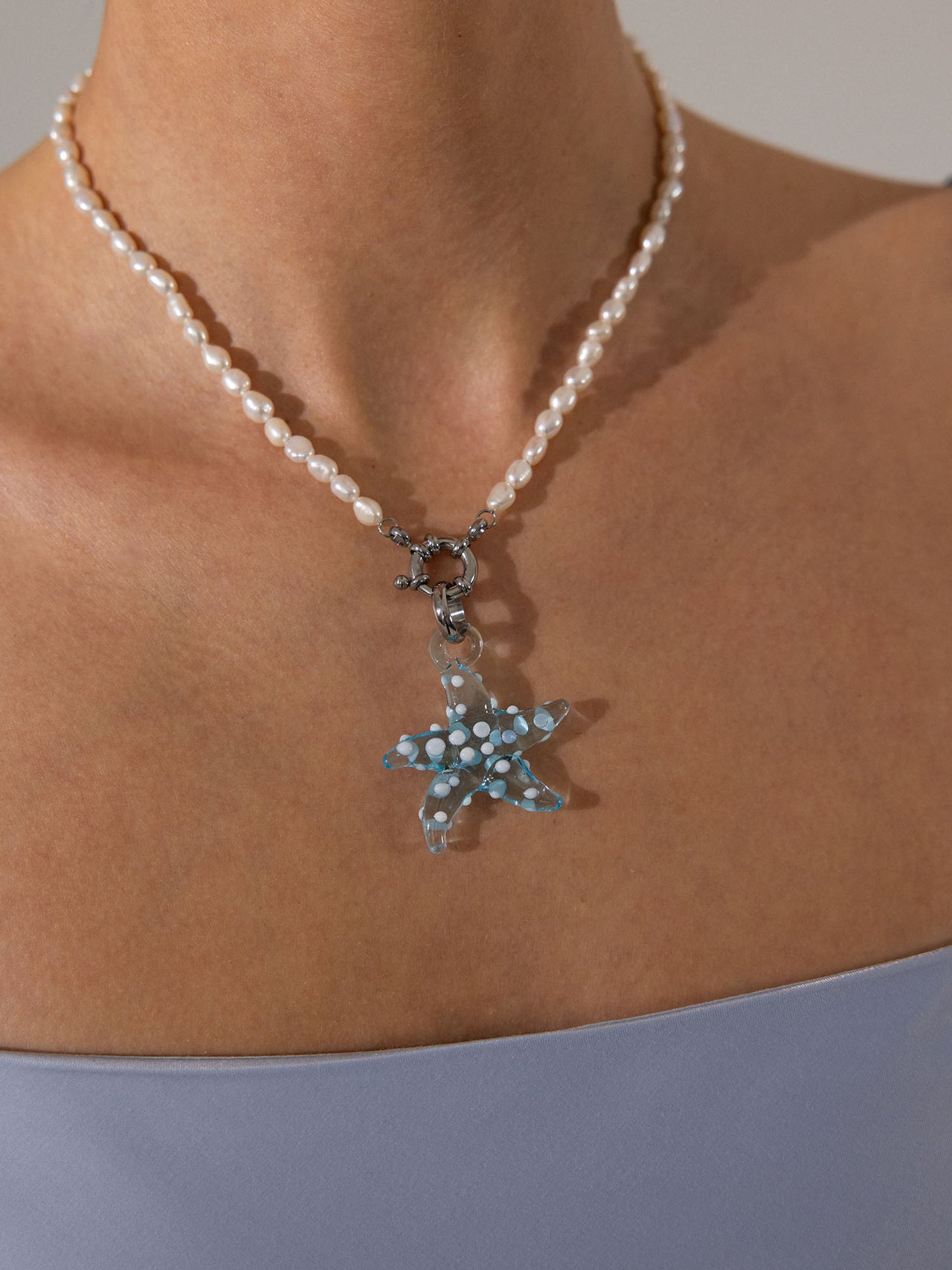 Glass Starfish Charm