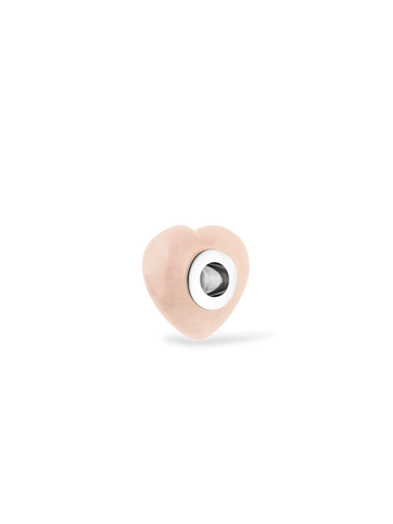 LEI Rosequarz Heart Charm