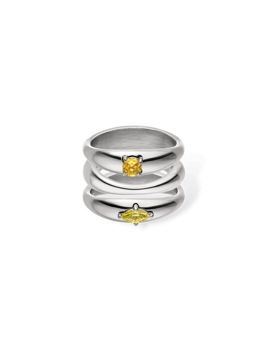 Soft Curve Ring Set