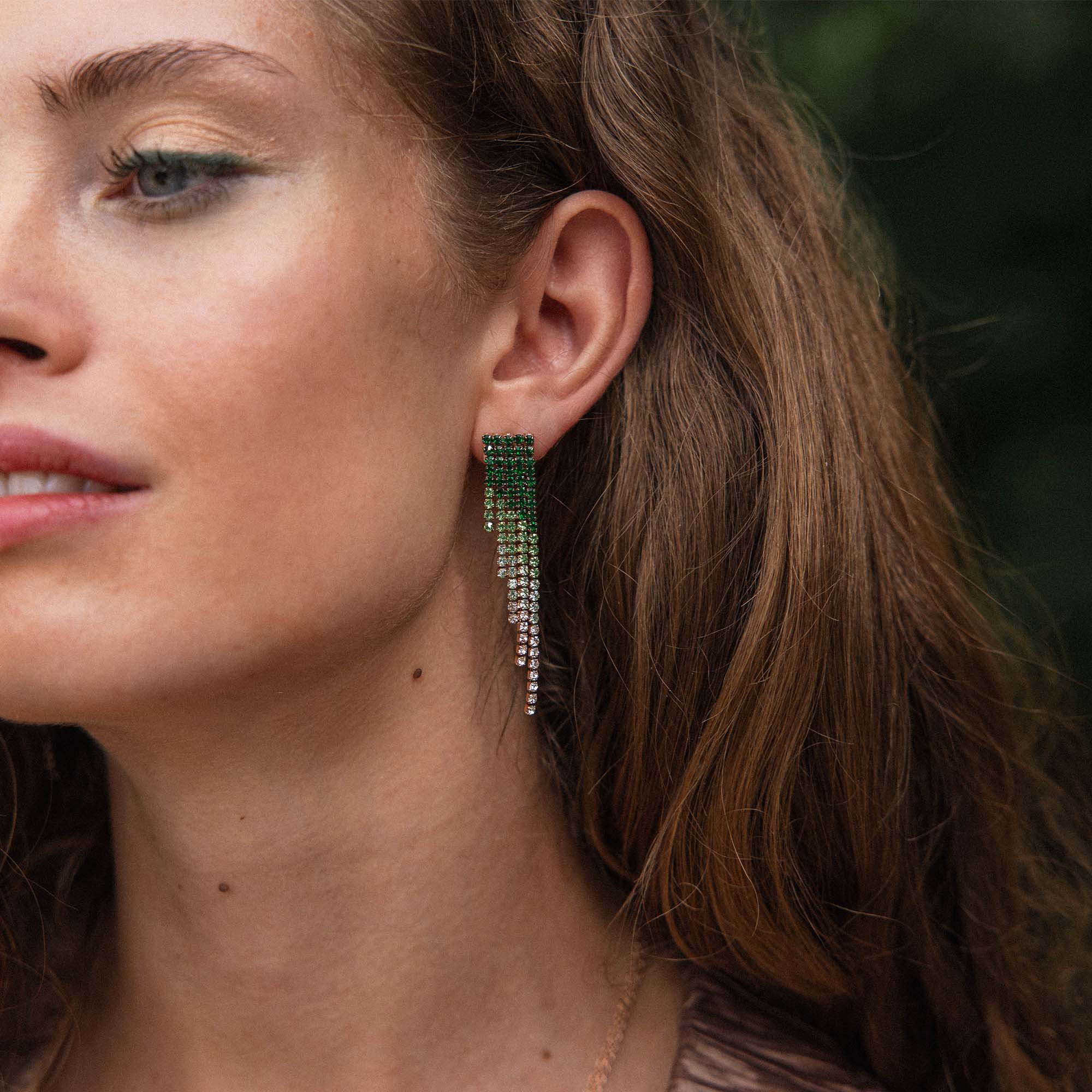 Green Glow Earrings