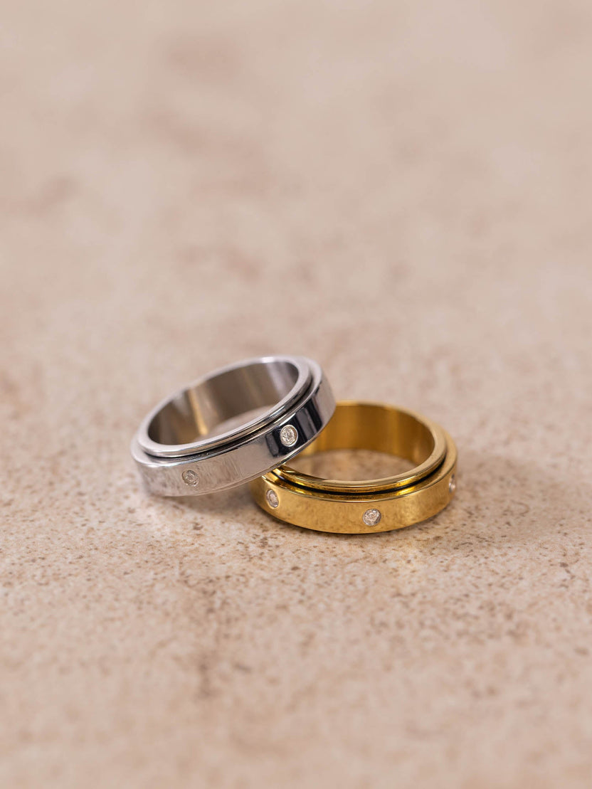 Glitter Fidget Anxiety Ring