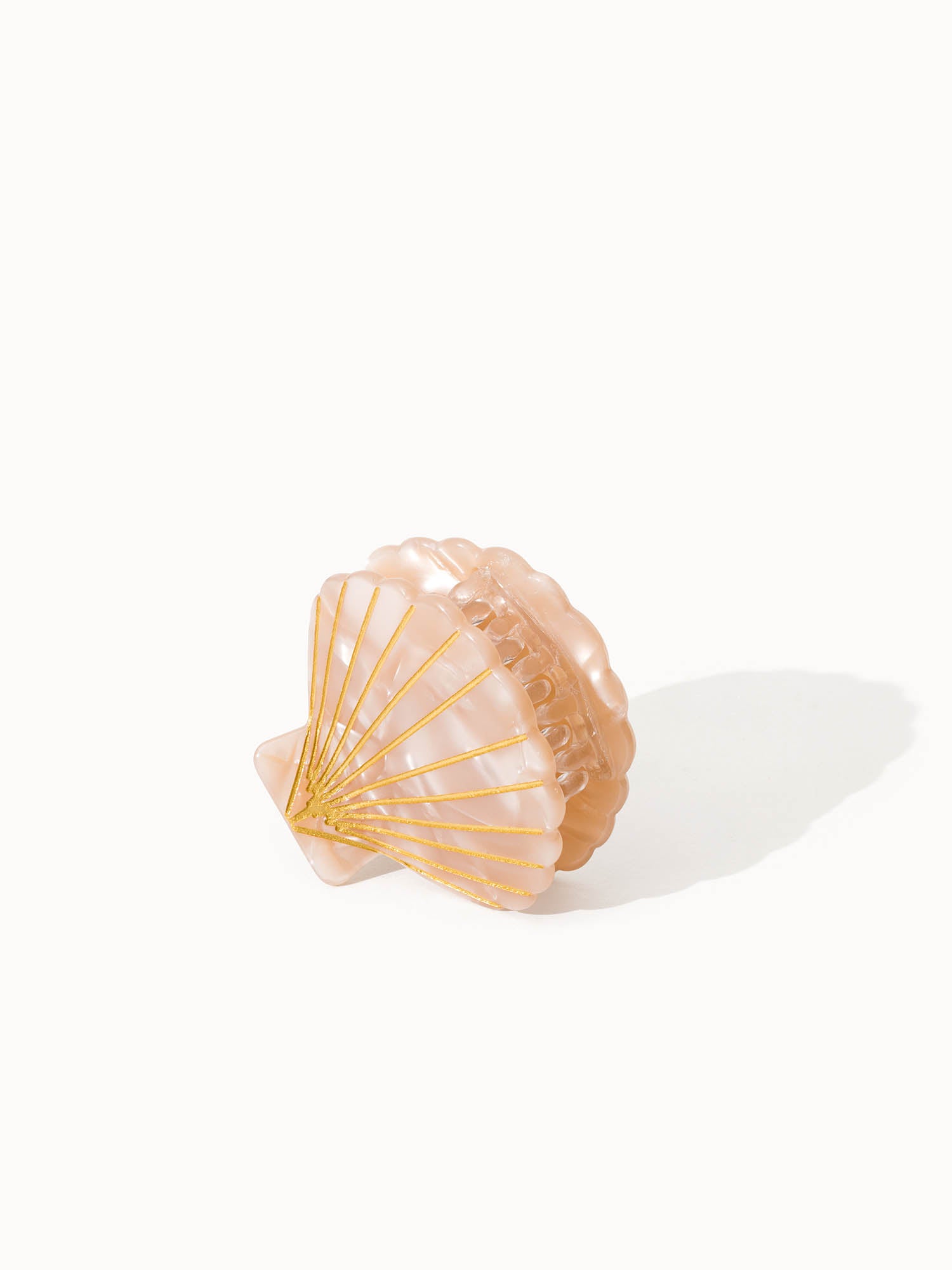 Beige Shell Hair Clip