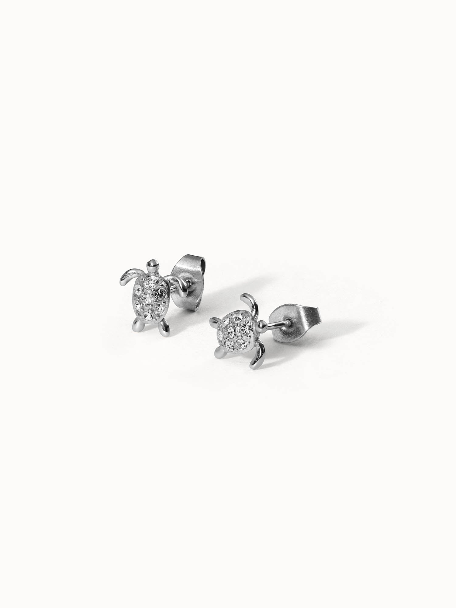 Boucles d'oreilles White Turtle