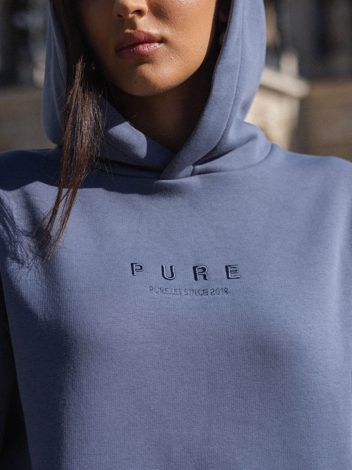 Feeling Pure Hoodie Dark Blue