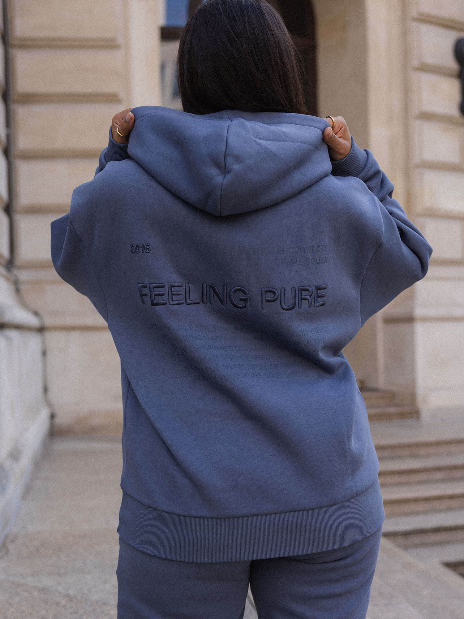 Feeling Pure Hoodie Dark Blue