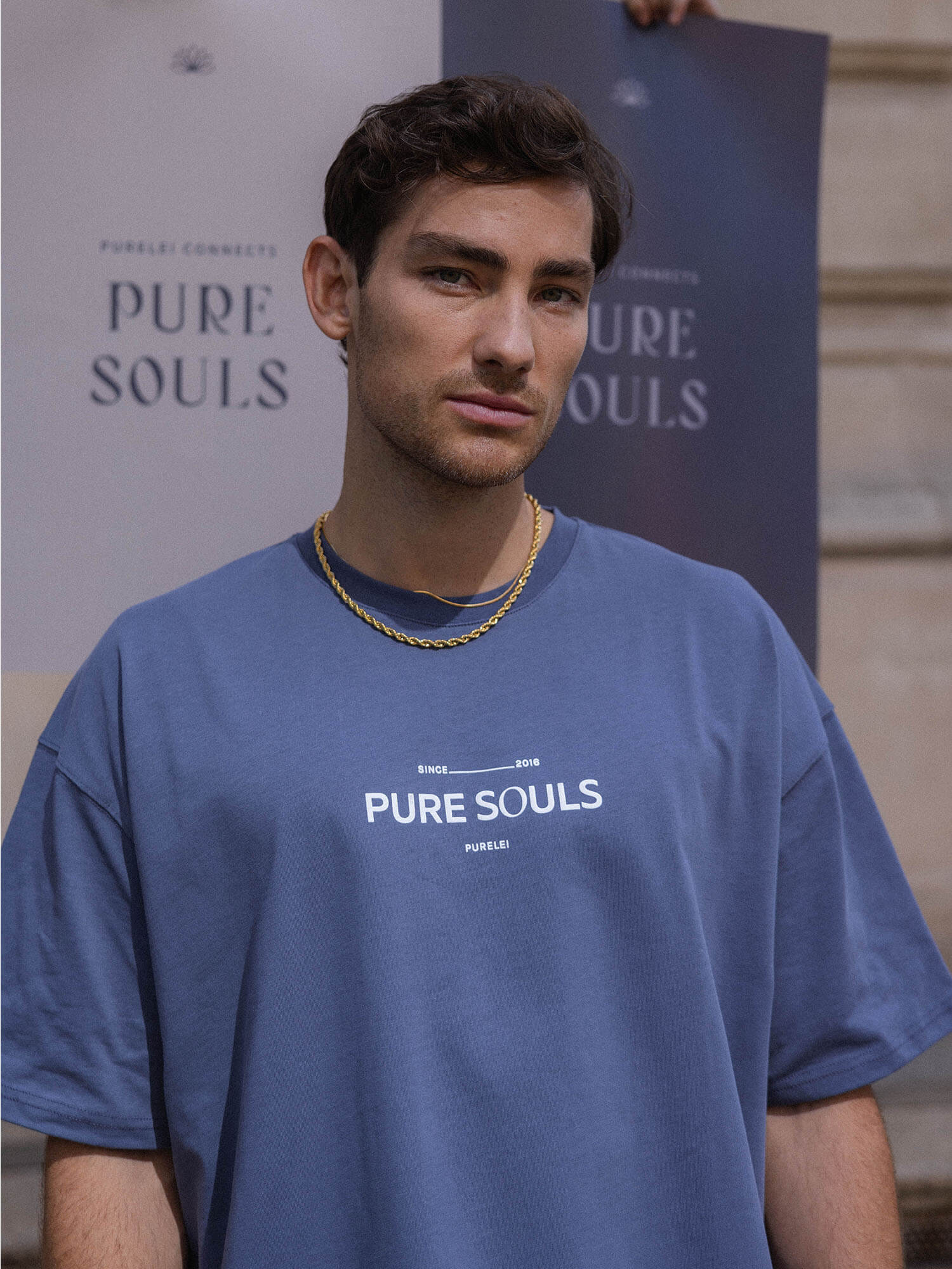 T-shirt Pure Souls Dark Blue