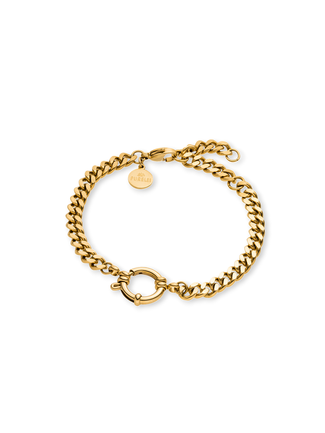 Curb Chain Charm Armband