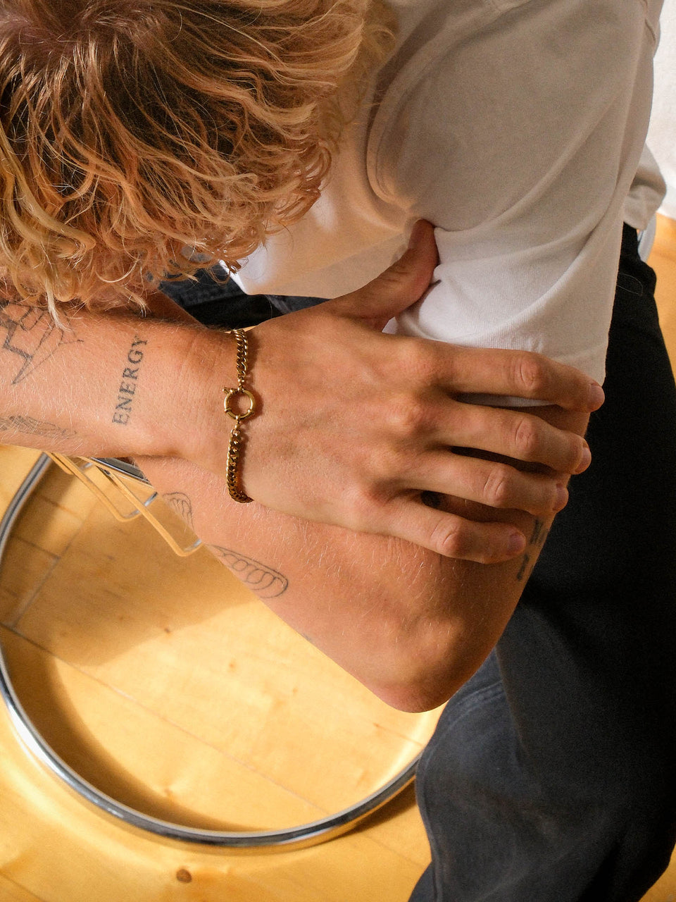 Curb Chain Charm Armband