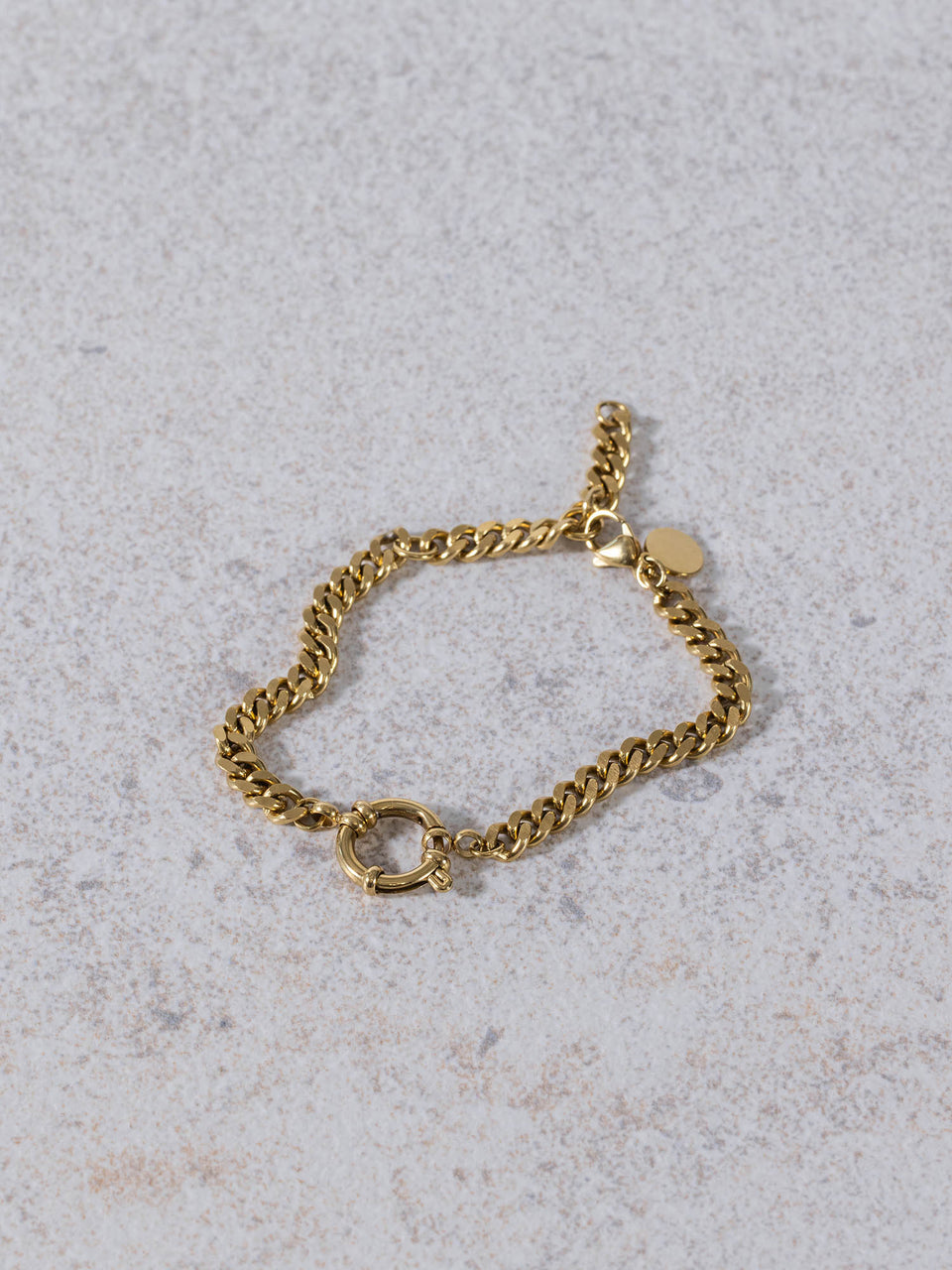Curb Chain Charm Armband