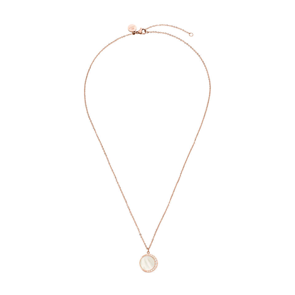 Roségoldene Kette mit Muschel-Anhänger, elegant und feminin, von PURELEI.
