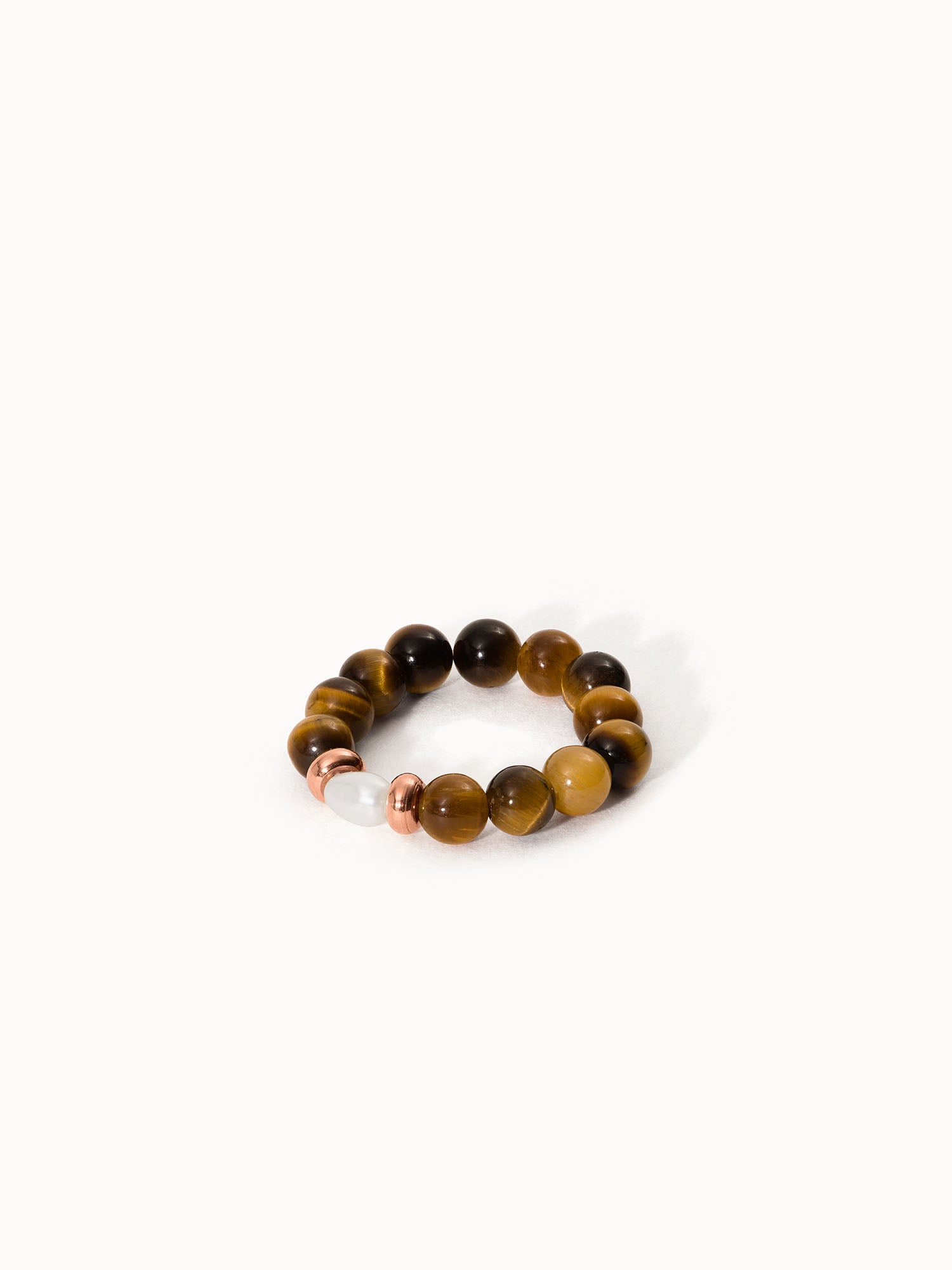 Tiger‘s Eye Pearl Ring