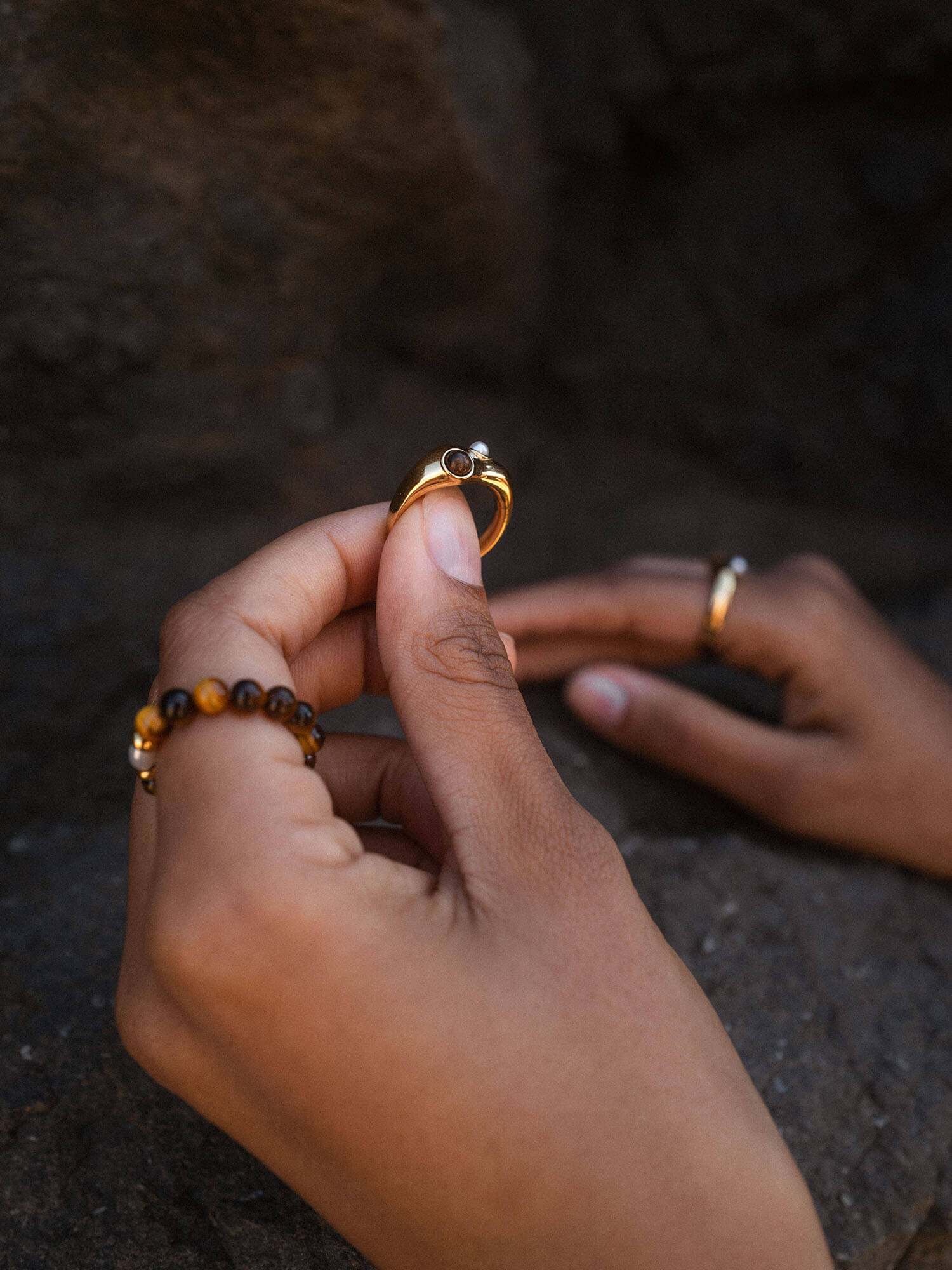 Golden Gaze Ring