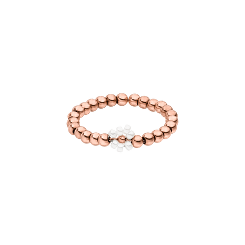 Roségoldenes Bead-Armband von PURELEI, elegant und modern mit glänzenden Kugeln.