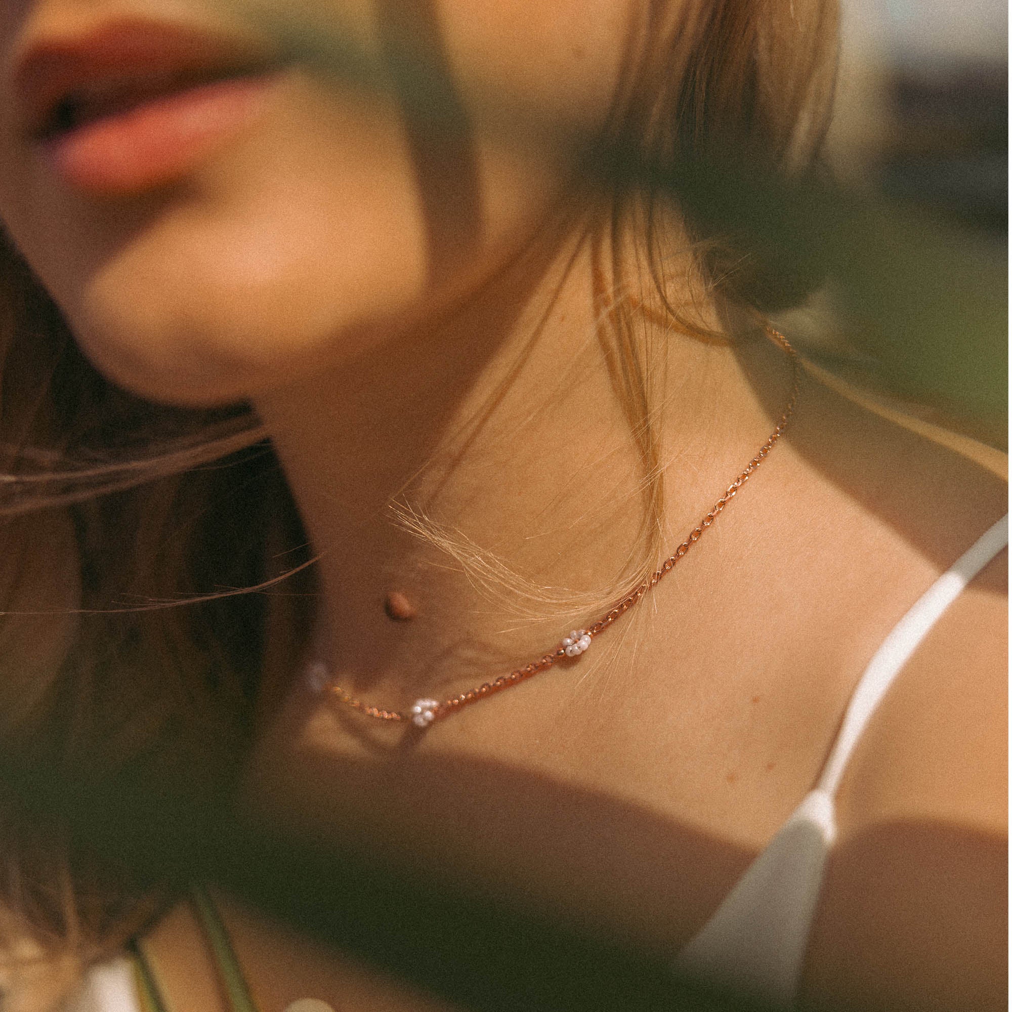 Linen Blossom Necklace