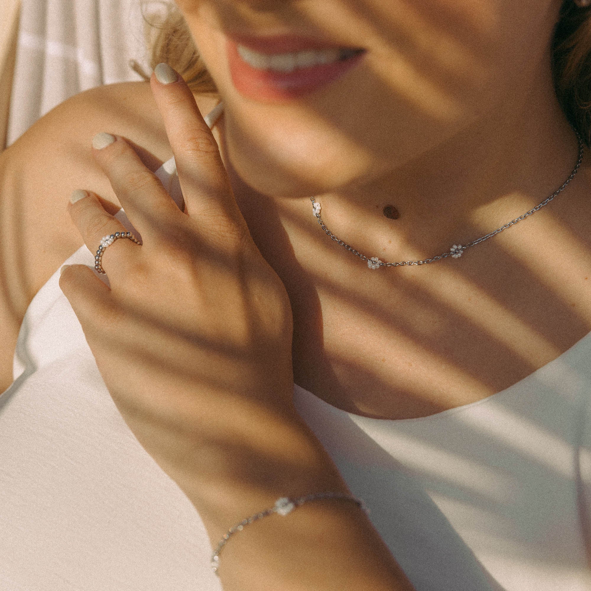 Linen Blossom Necklace