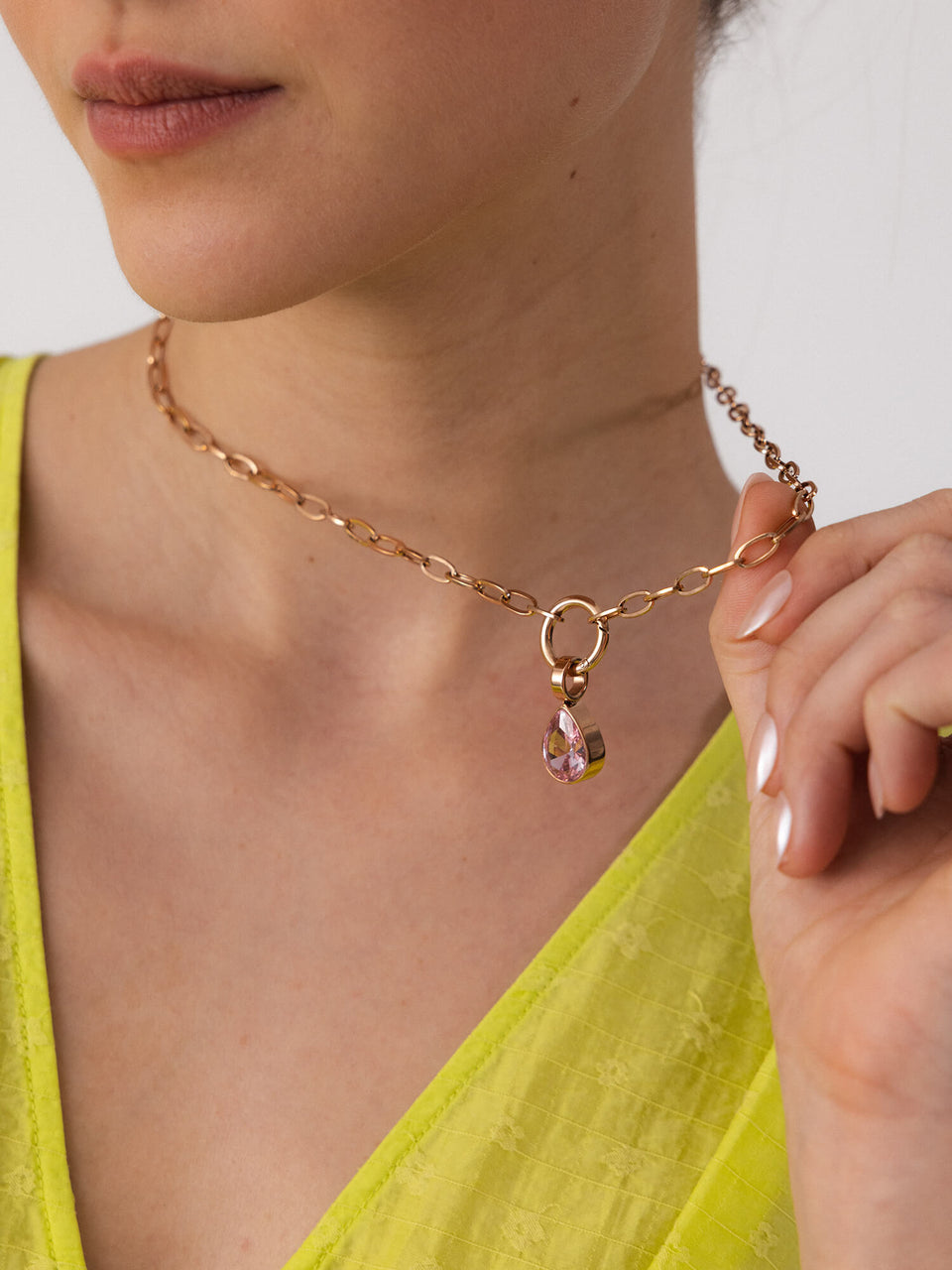 Blush Drop Charm – PURELEI