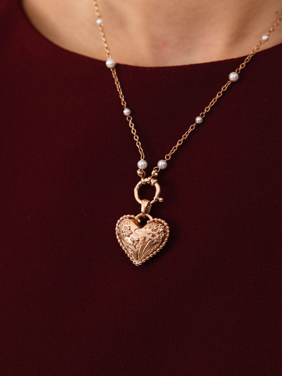 Vintage Love Heart Charm