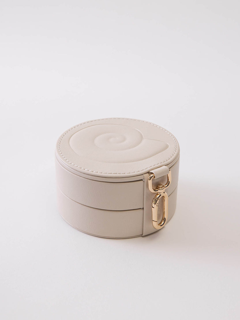 Muschel Schmuckbox Rund