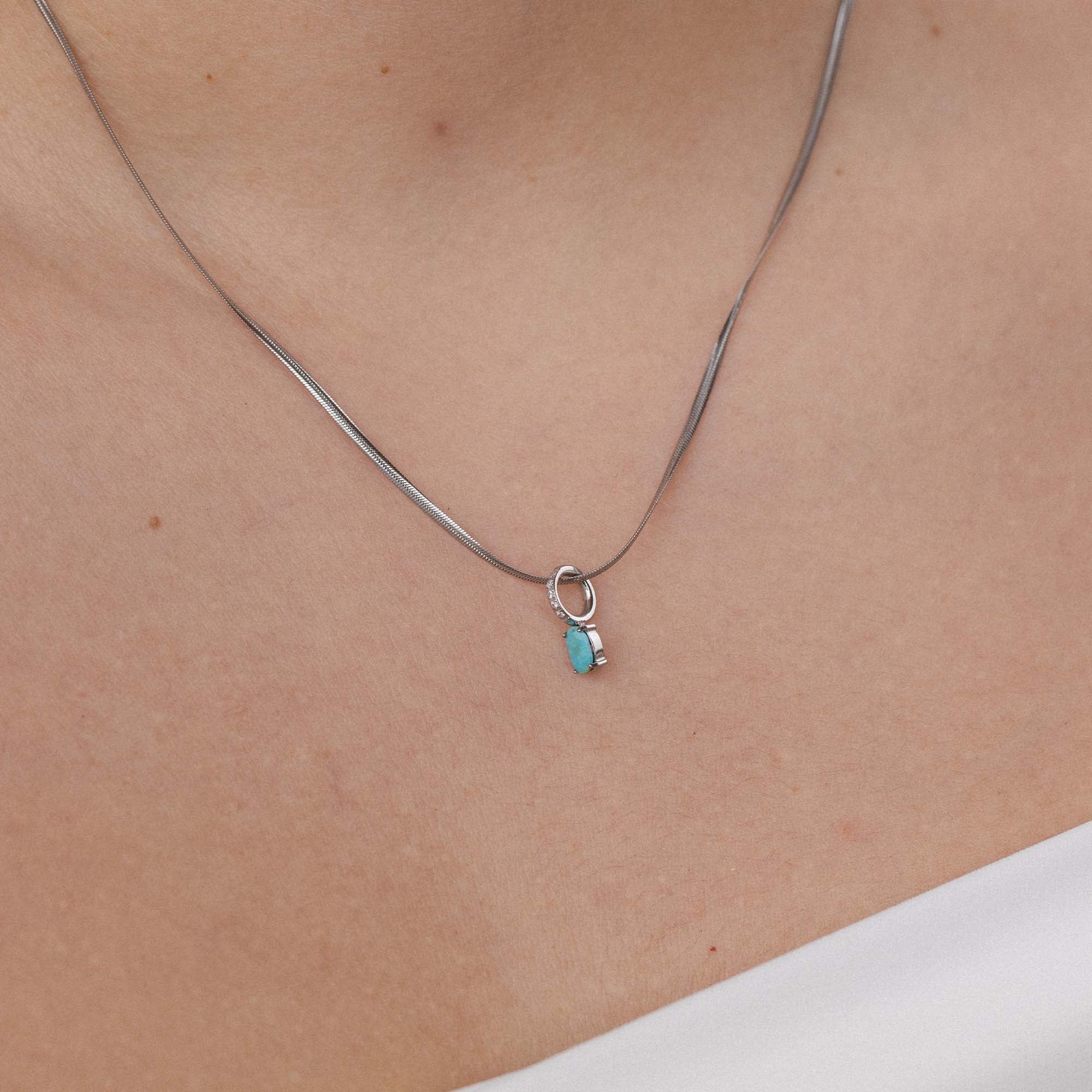 Birthstone Charm December - Turquoise