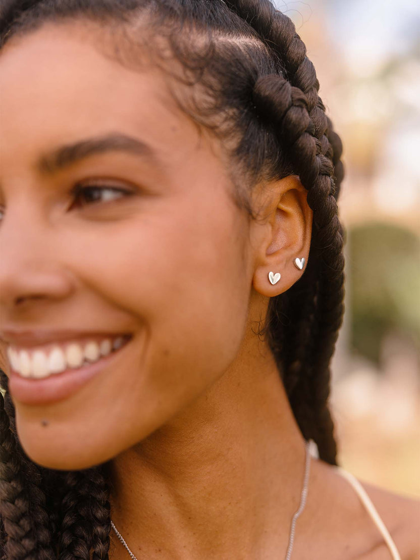 Tiny Heart Earrings