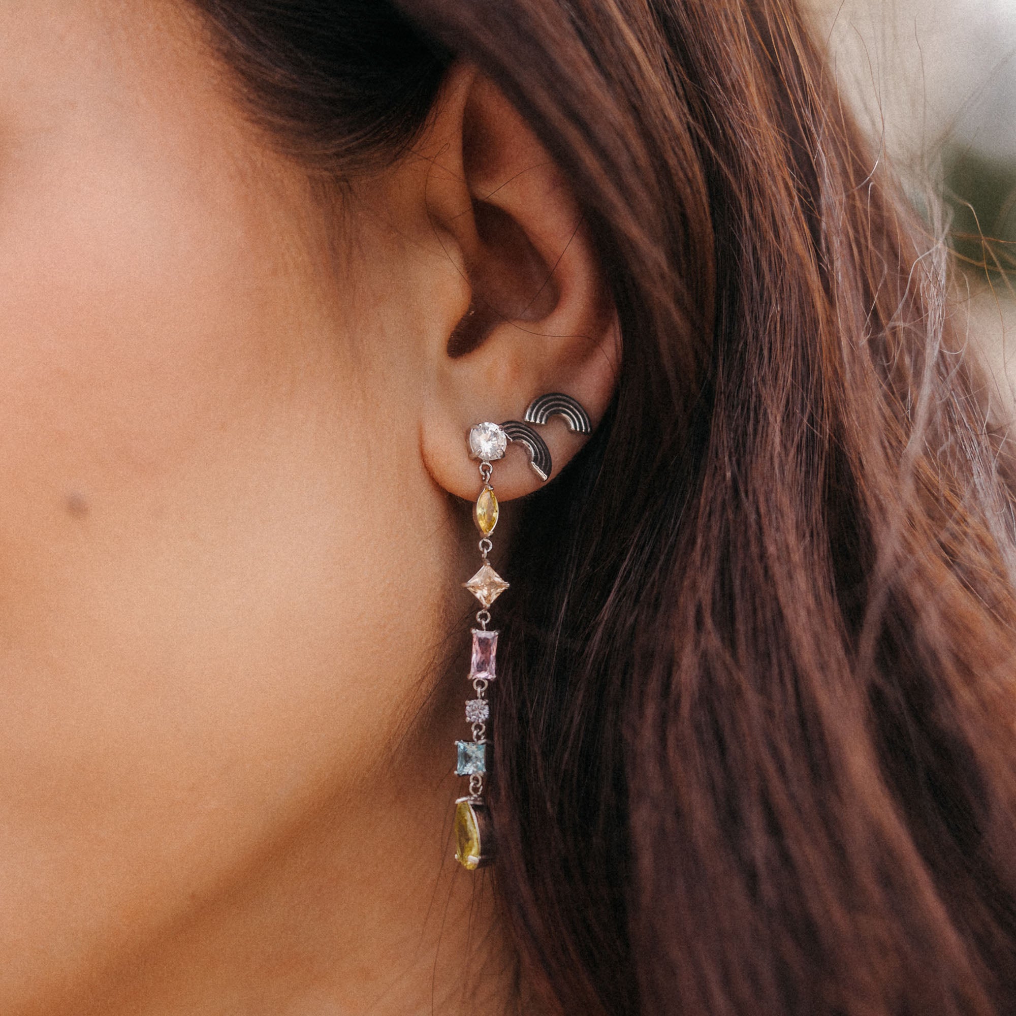 Rainbow Love Earrings