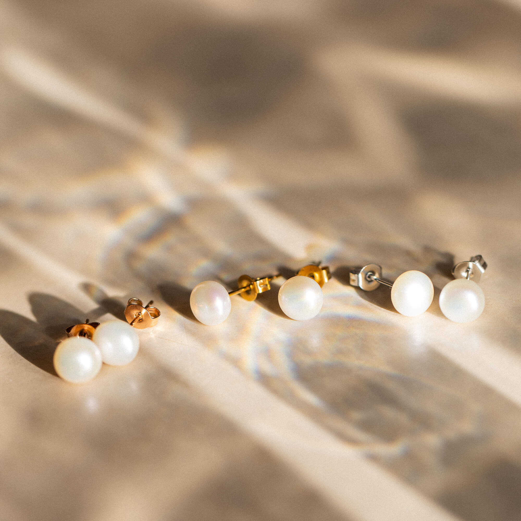 Pearl Stud Earrings