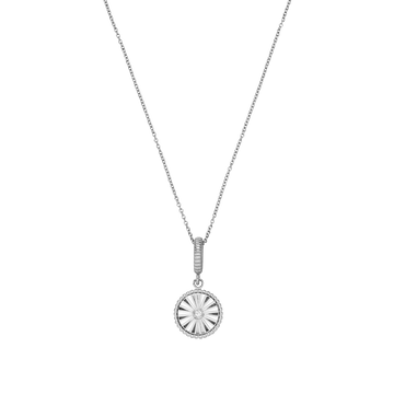 Silberne Kette mit strahlendem Anhänger, PURELEI, elegant und modern.