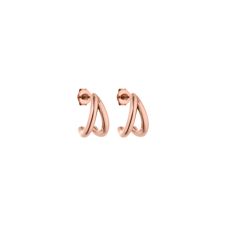 PURELEI Airflow Ohrringe in 18K Roségold vergoldetem Edelstahl, eleganter, femininer Island-Spirit-Designschmuck