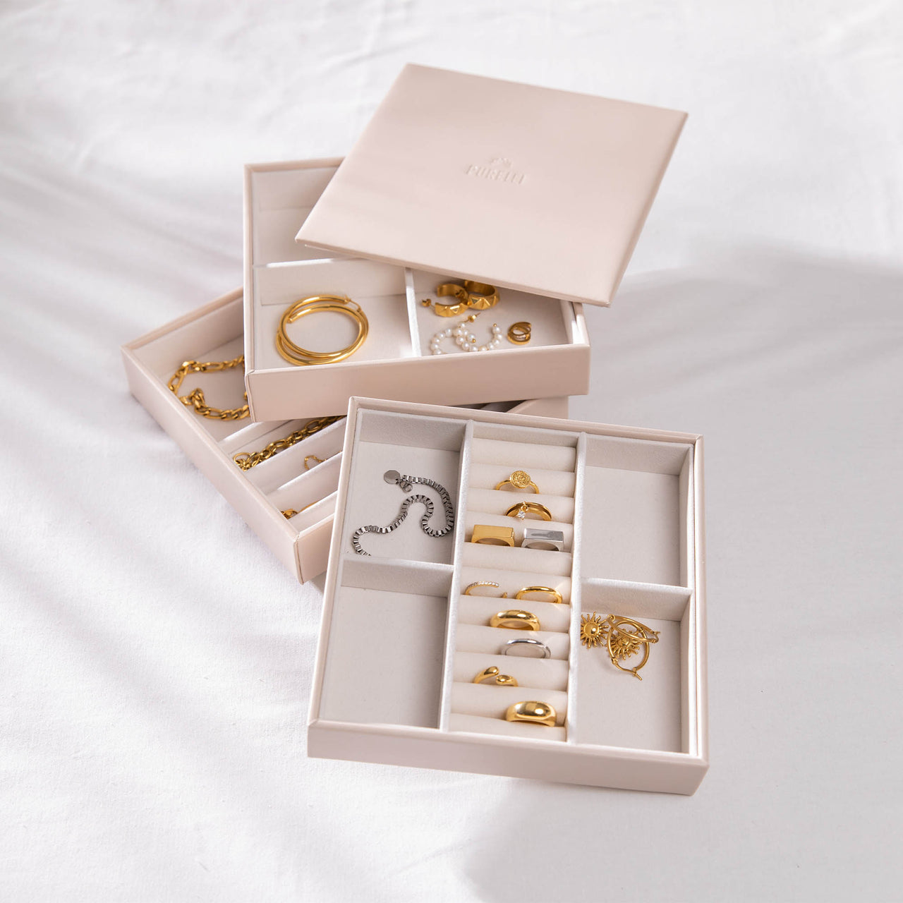 ordnungssystem schmuck aufbewahrung Schmuckaufbewahrung 3er-Set